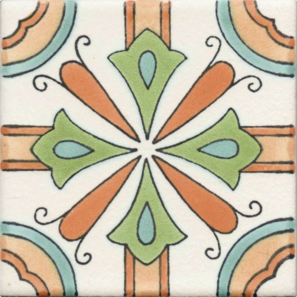 Mexican Talavera Tile Matte Leyva